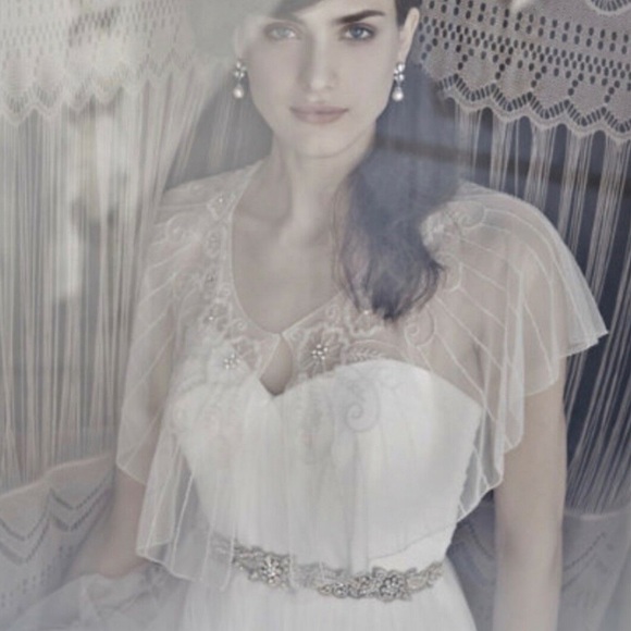 BHLDN Jenny Yoo Annabelle Tulle Wedding Dress Z407-1 - Picture 3 of 8
